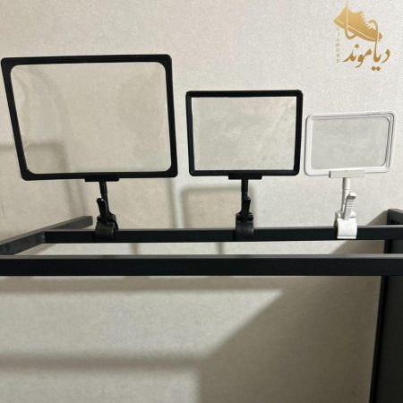 اتیکت قیمت سایز A5 طلق دار گیره دار، کتیبه دار