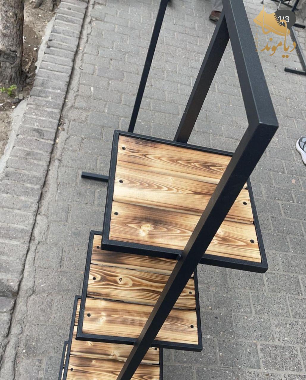 56 رگال بغل طبقه با چوب روس